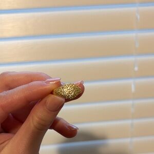Gold Pavé Dome Ring - Women's Fashion Jewelry